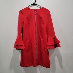 Primark Red Blazer Coat Size 4